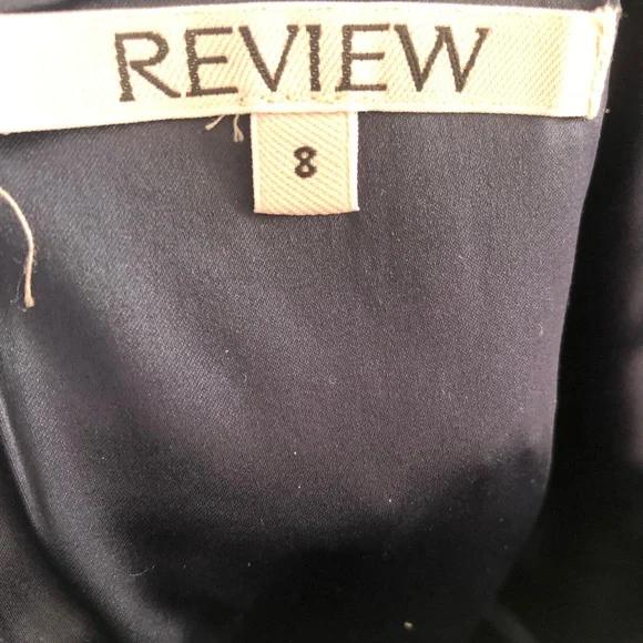 🌿 REVIEW 🌿 Liliana Navy Blue Formal Maxi Dress Full Length Cross Straps Size 8 - Picture 9 of 10